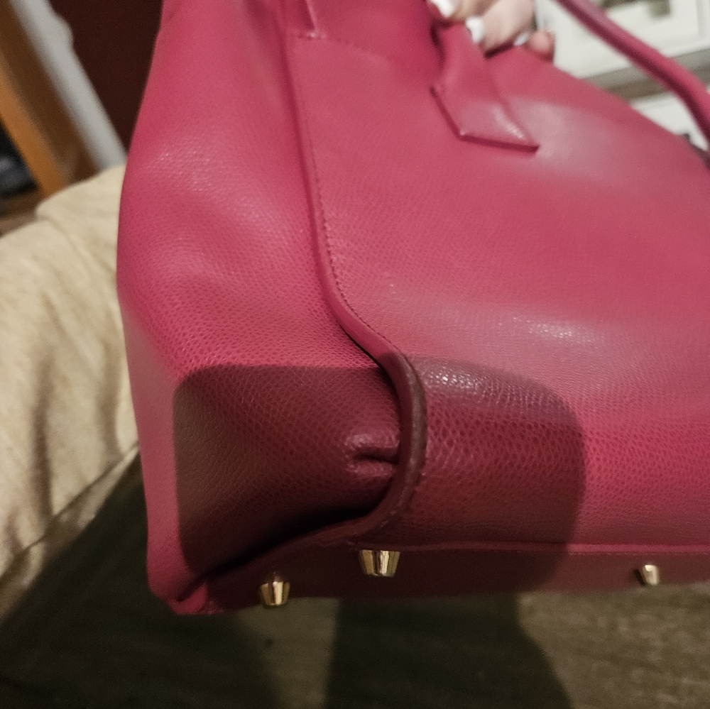 Furla Fuchsia Leather Metropolis Tote - Picture 6 of 12